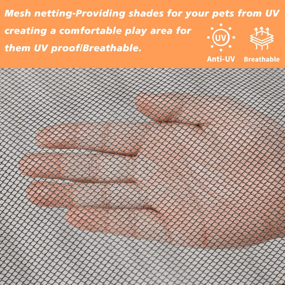 PJYuCien playpen cover assembly ease highlights four-sided Velcro connections.