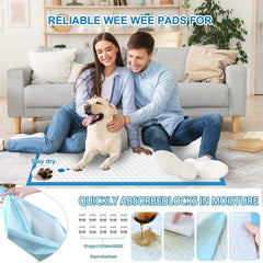 PJYRTOQ puppy pads thick layer demonstrate leak-proof performance during use.