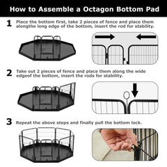 Three hook fittings per side for quick, secure setup.