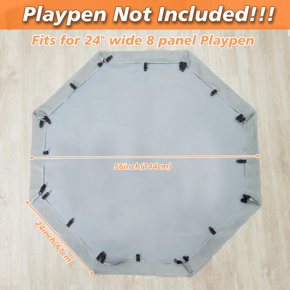PJYuCien bottom pad oxford fabric closeup highlights durable, wipe-clean surface.
