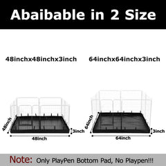PJYuCien bottom pad waterproof surface shields the floor during playtime.