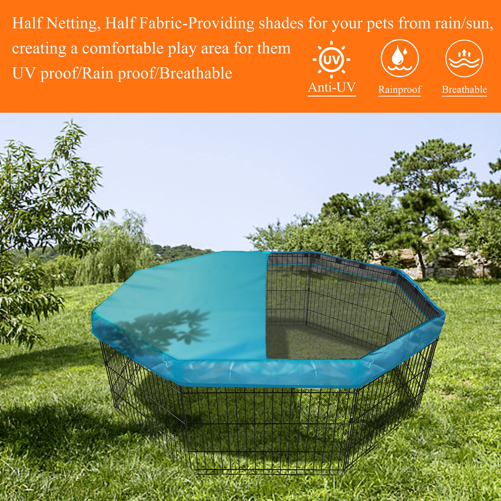 PJYuCien breathable black mesh promotes air flow around pets