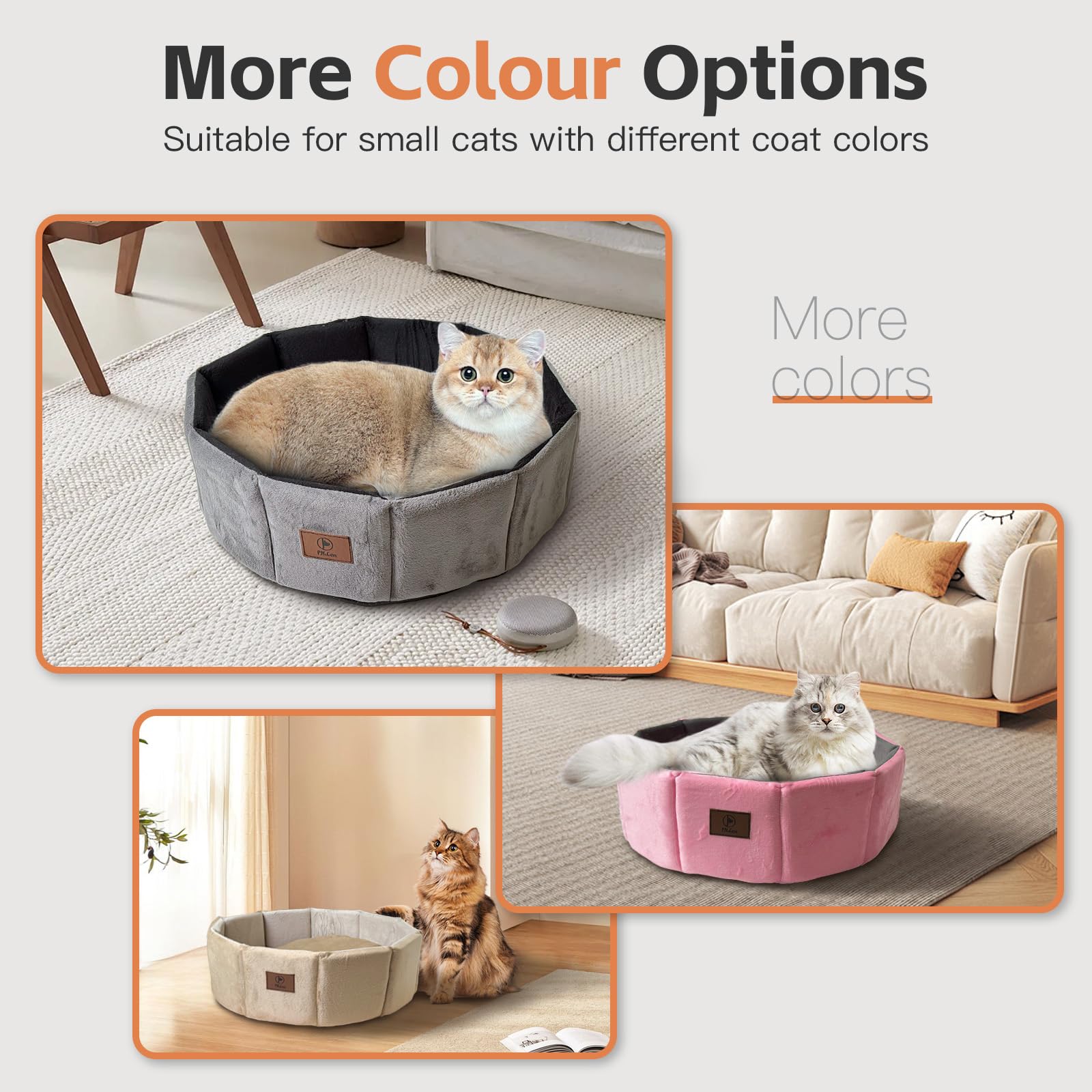 PJYuCien pink bed ideal for indoor cats and small dogs.