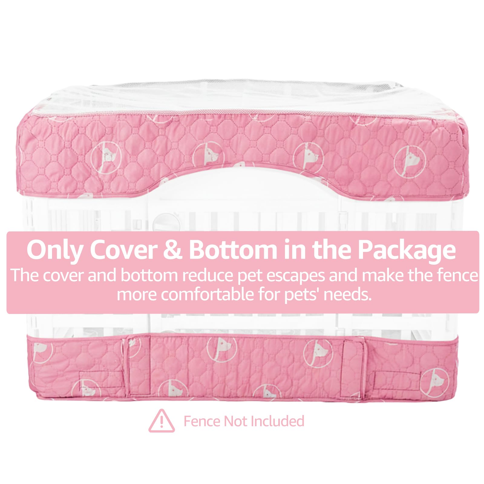 PJYuCien pink cover top view highlights breathable mesh and sun protection