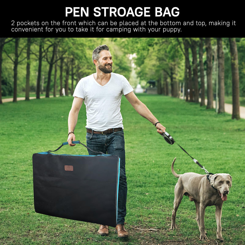 PJYuCien dog playpen camping use in outdoor setup offers contained pet space