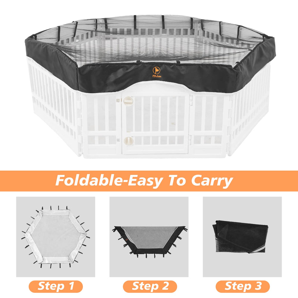 PJYuCien dog playpen cover indoor-outdoor versatility with breathable design.
