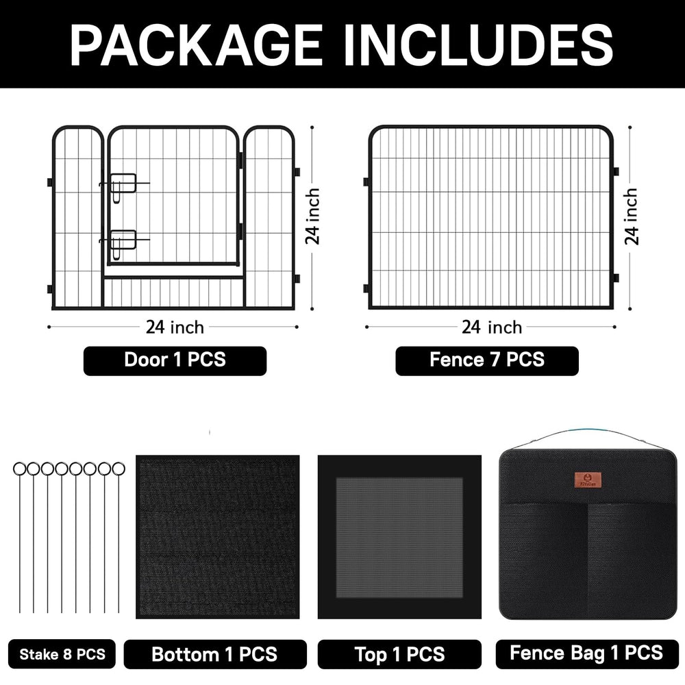 PJYuCien dog playpen easy assembly supports flexible layouts