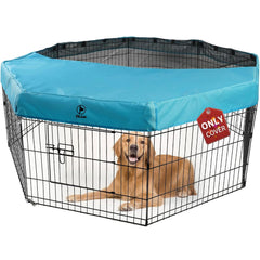 PJYuCien dog playpen mesh top cover fits 24-inch octagon for breathable shade