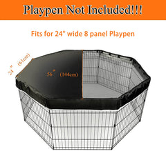 PJYuCien dog playpen mesh top cover with adhesive tape connections enables quick setup.