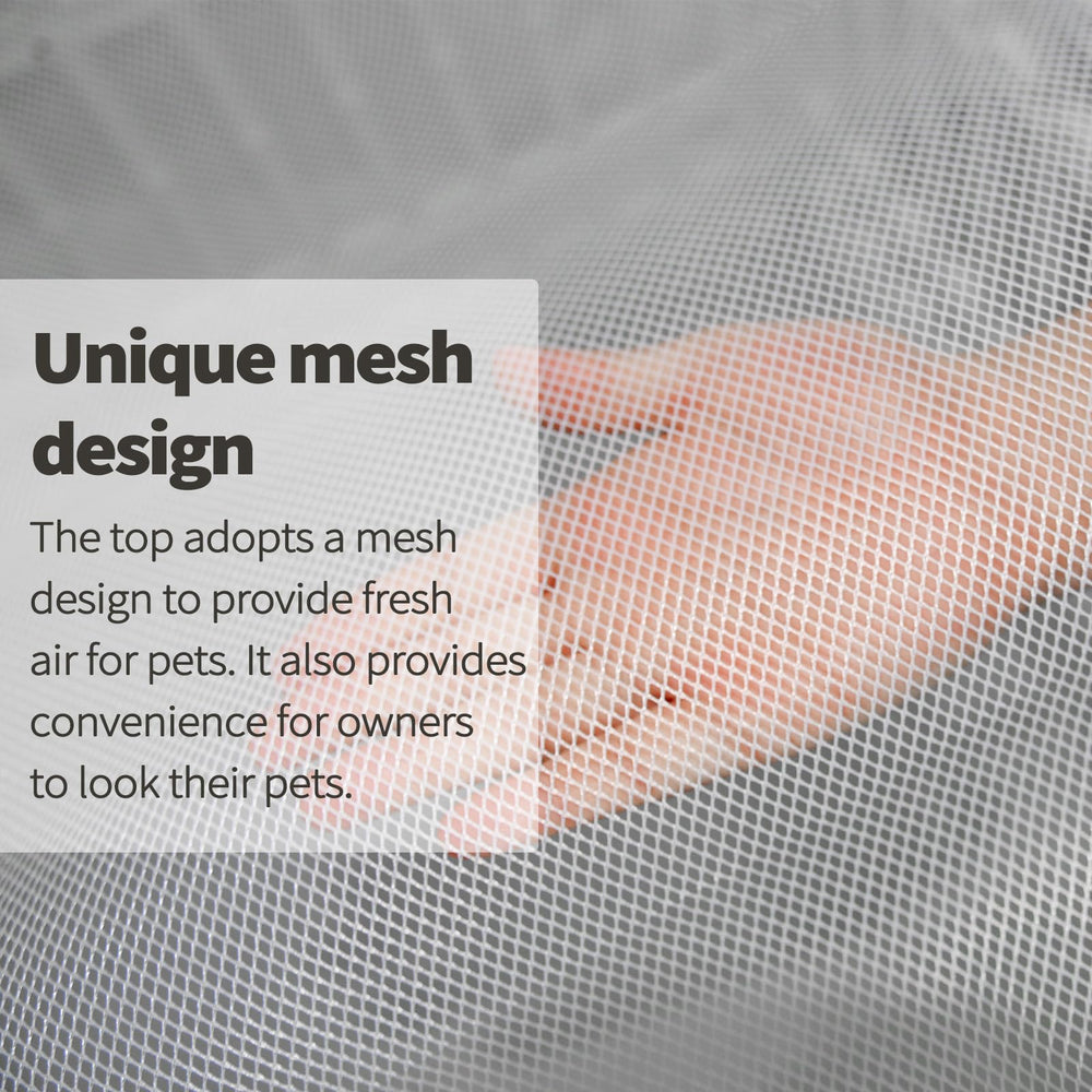 PJYuCien dog playpen mesh top cover adhesive tape attachment easy.