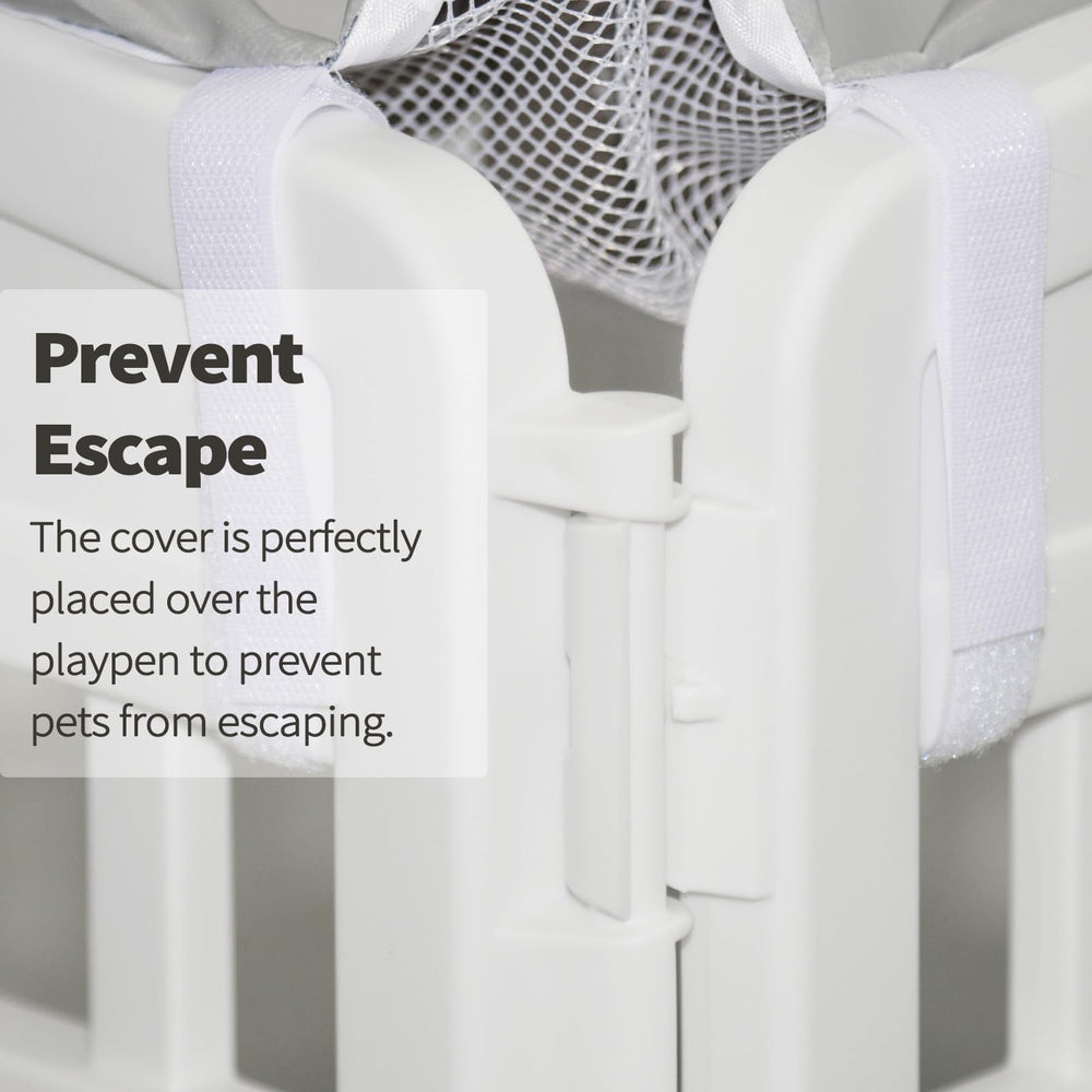 PJYuCien dog playpen mesh top cover fit square pen compatibility.