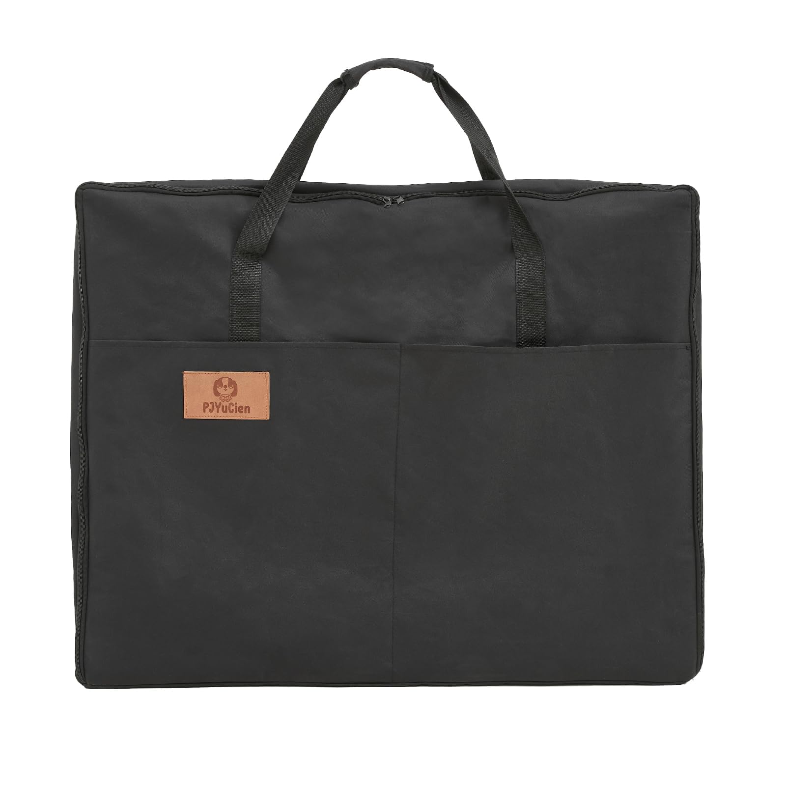 PJYuCien dog playpen storage bag folded for compact home storage.