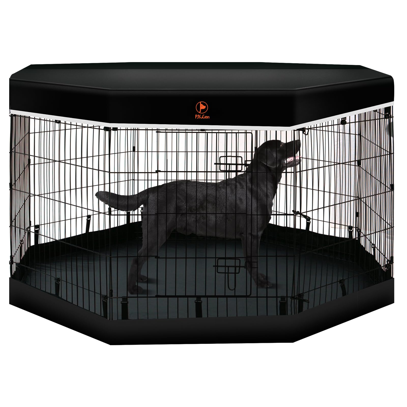 PJYuCien dog playpen top cover provides sun and UV protection.