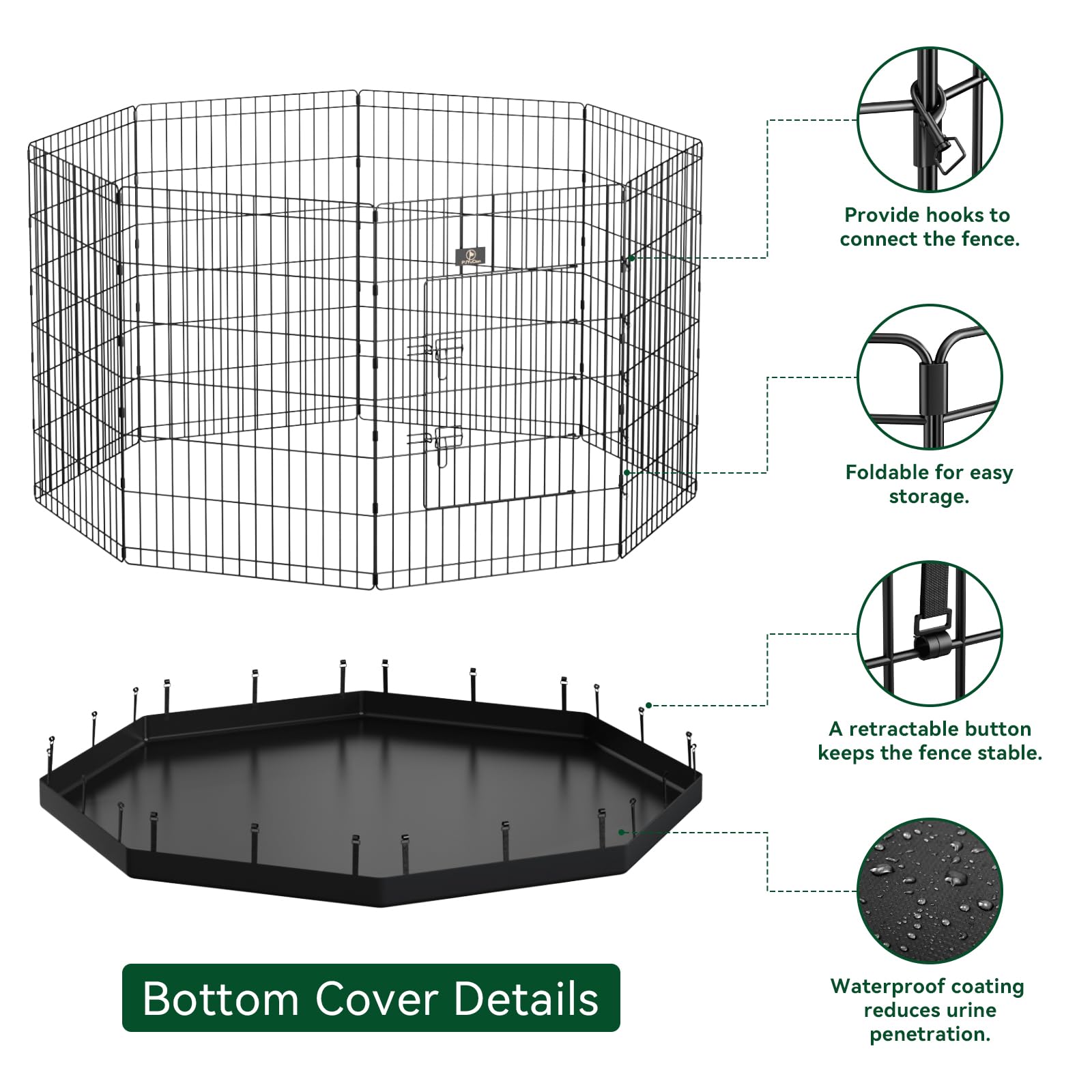 PJYuCien double-coated rust-resistant frame extends durability