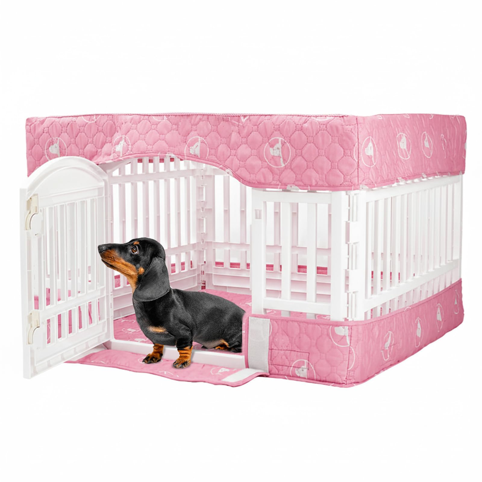 PJYuCien pink cover shown in action for safe indoor play and easy cleaning