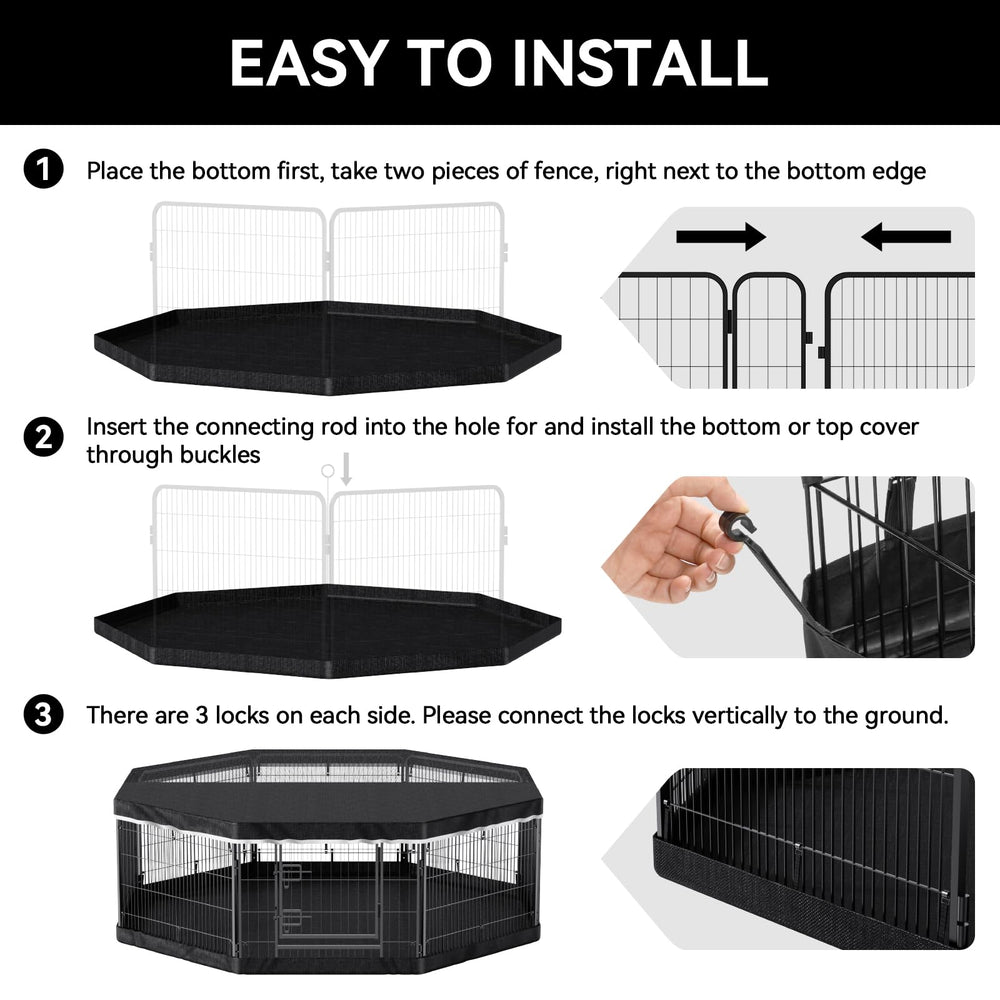 PJYuCien bottom pad is easy to clean for quick pet cleanup.