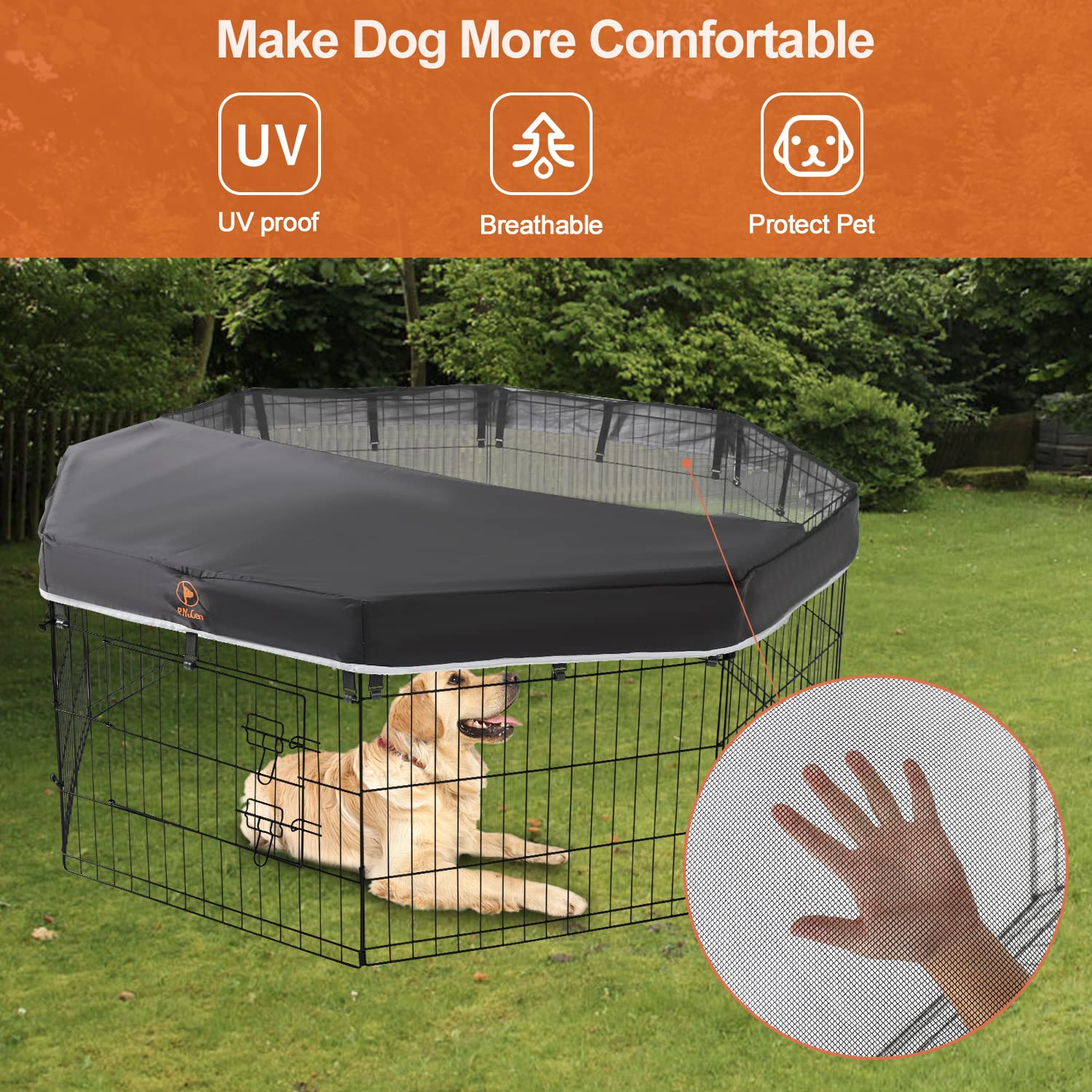 PJYuCien octagonal top pad provides full coverage for safer play.