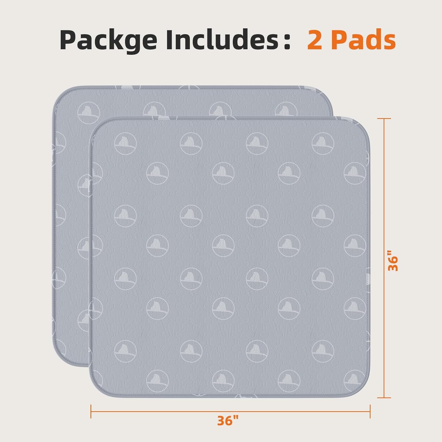 PJYuCien washable pee pad 2-pack delivers budget-friendly reusable protection.