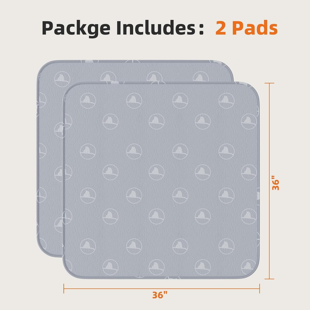 PJYuCien washable pee pad 2-pack delivers budget-friendly reusable protection.
