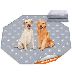PJYuCien 67x26 coverage pad for puppy training prevents floor messes.