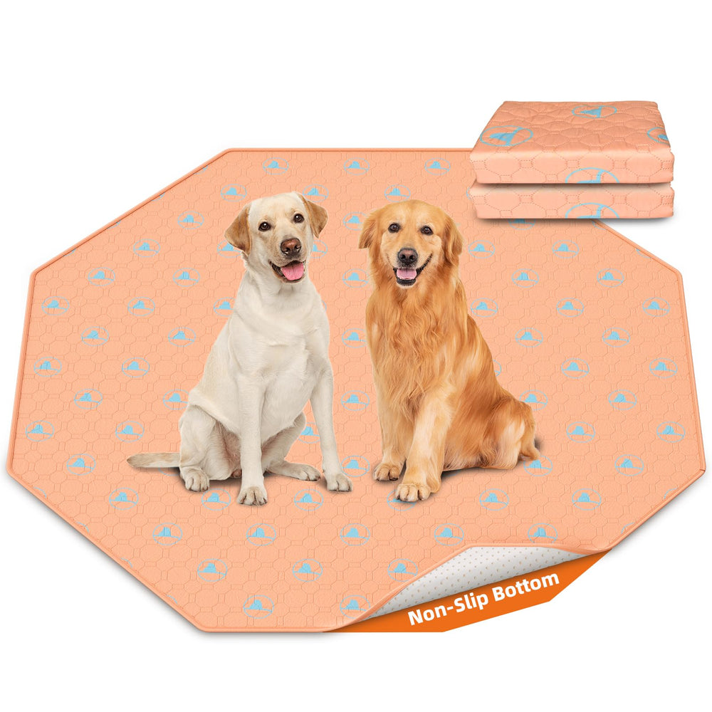 PJYuCien washable pee pads for dogs offer full 67-26 coverage in playpens.