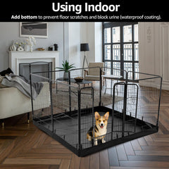 PJYuCien 24-inch dog pen door with dual latches for secure access