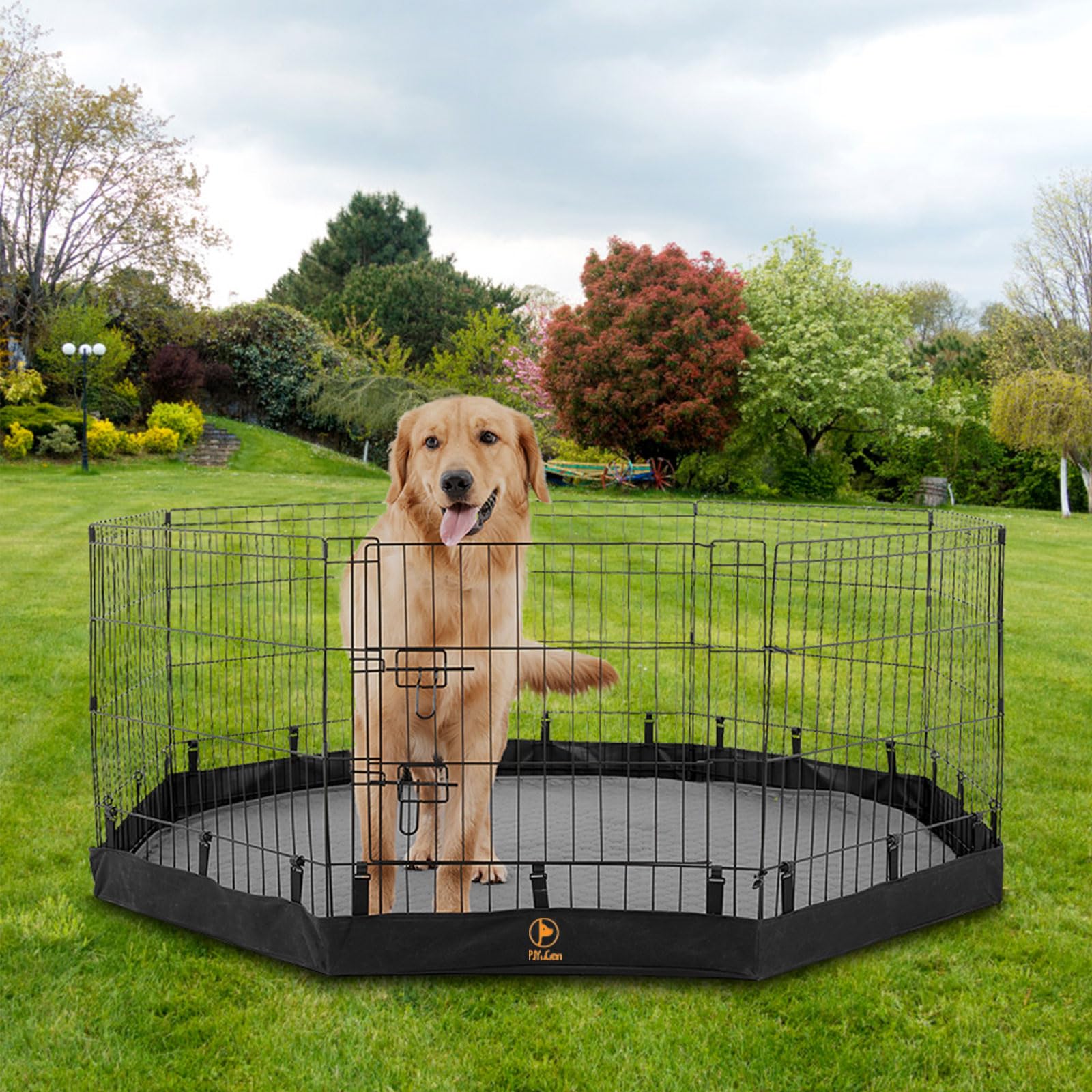 PJYuCien black bottom pad blends with most playpens