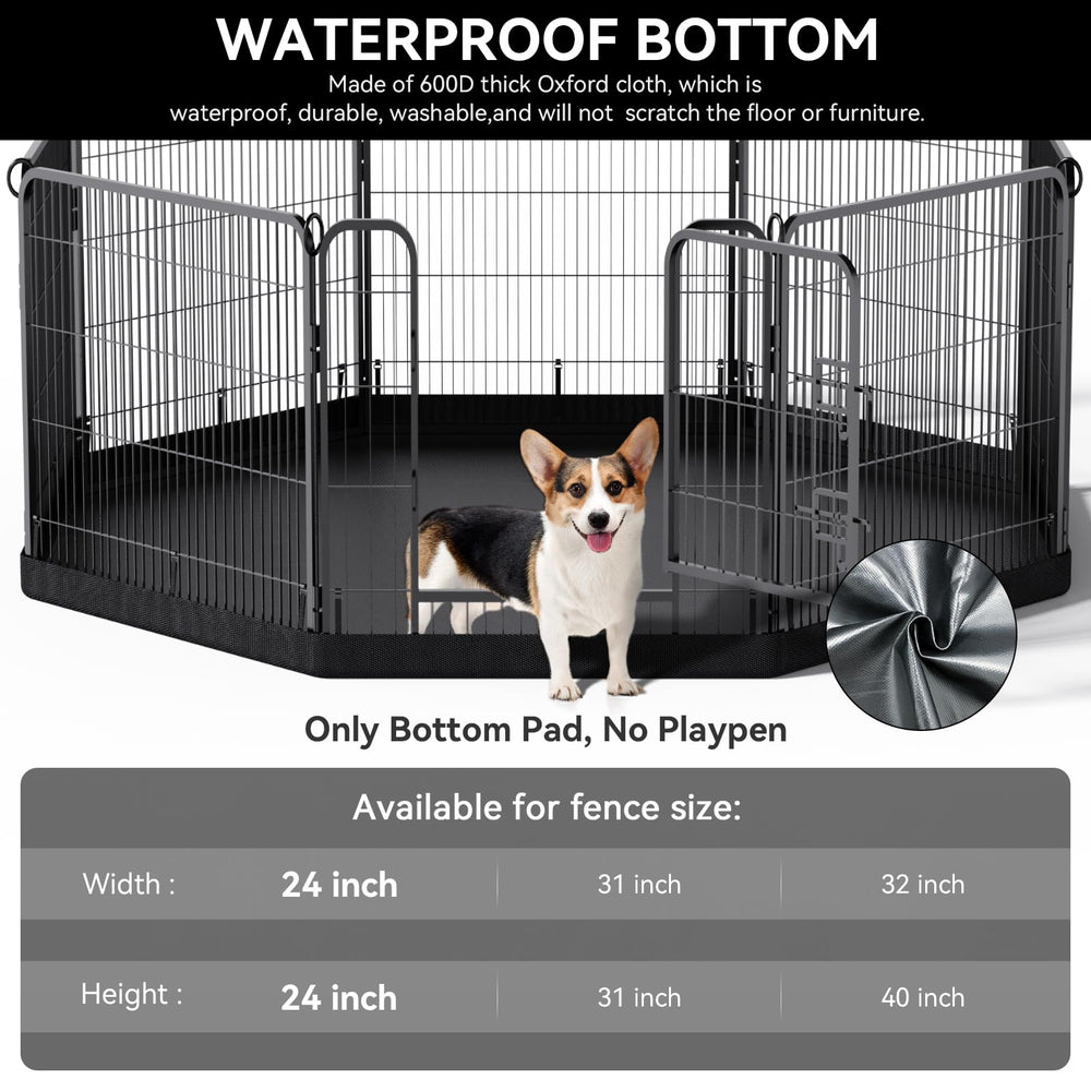PJYuCien bottom pad fits most 24-inch wide eight-panel octagonal pens.
