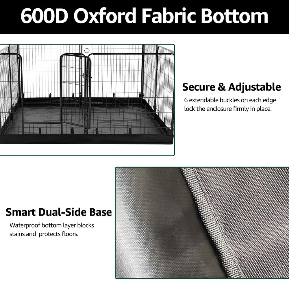 PJYuCien bottom pad with six hooks secures panels and protects floors