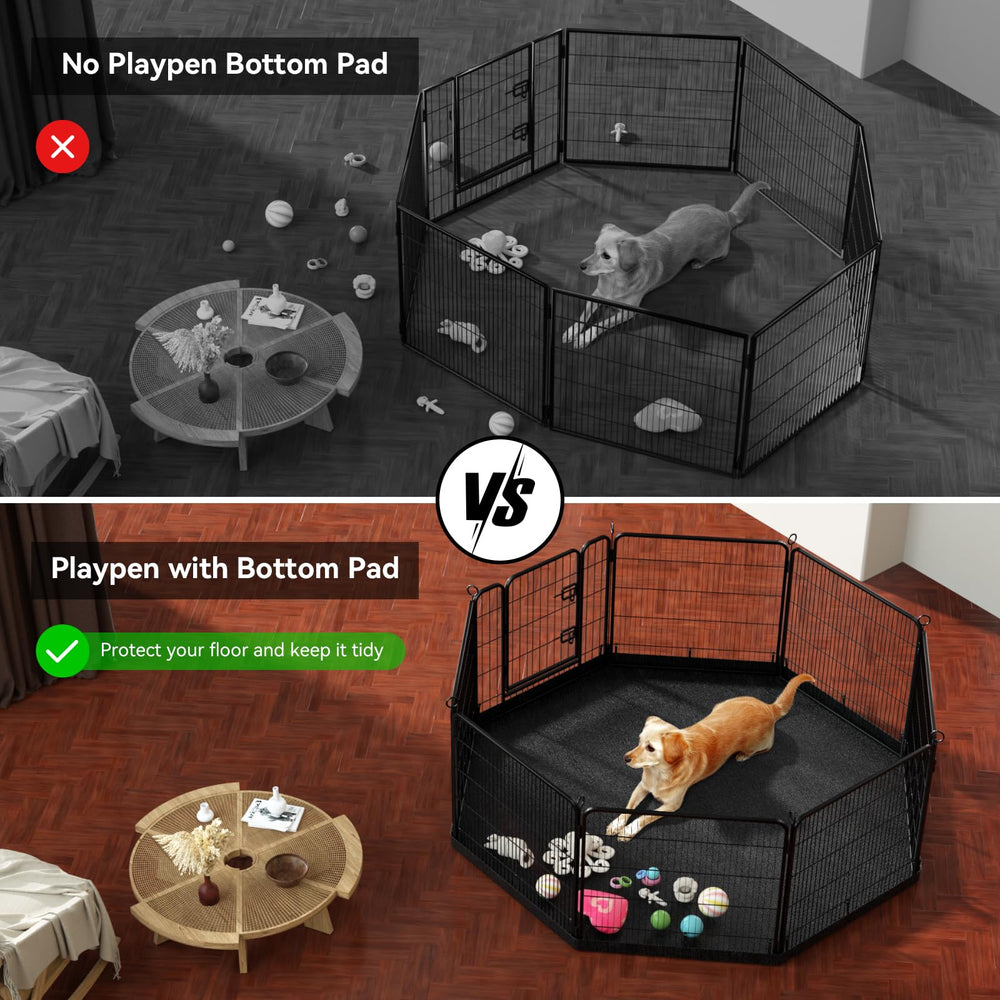 PJYuCien waterproof bottom pad keeps playpen floors clean and dry.