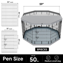 PJYuCien dog playpen bottom pad 600D Oxford stabilizes and protects flooring
