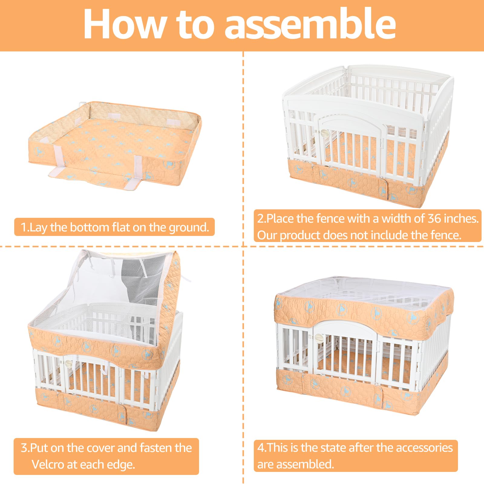 PJYuCien dog playpen-absorbent-knitted-core supports quick drying and odor control.