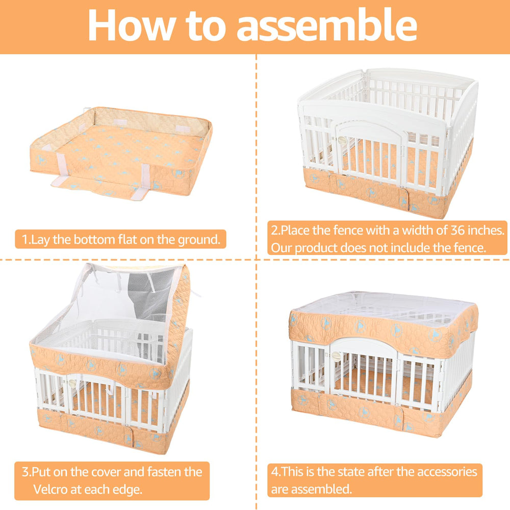 PJYuCien dog playpen-absorbent-knitted-core supports quick drying and odor control.