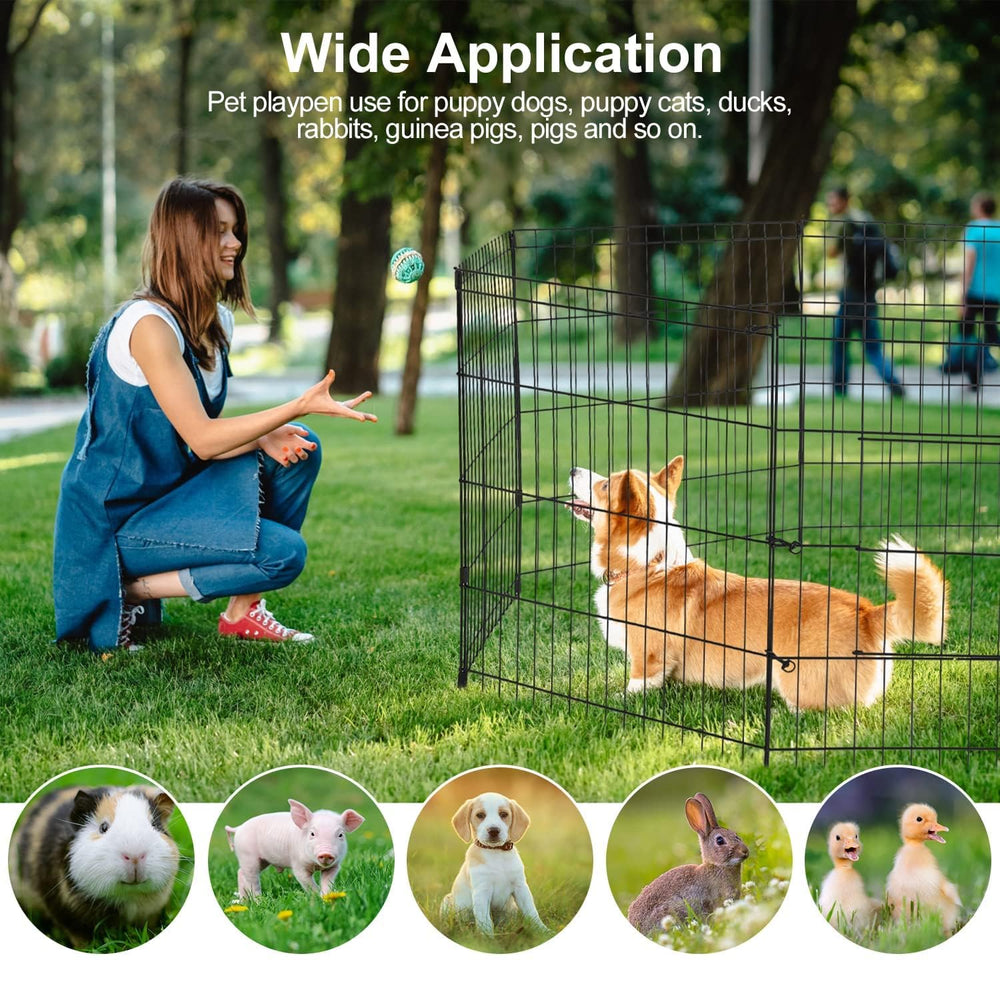 PJYuCien dog playpen indoor outdoor versatile use.