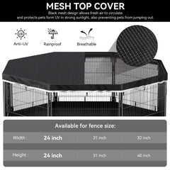 PJYuCien octagonal top cover designed for 8-panel playpens.