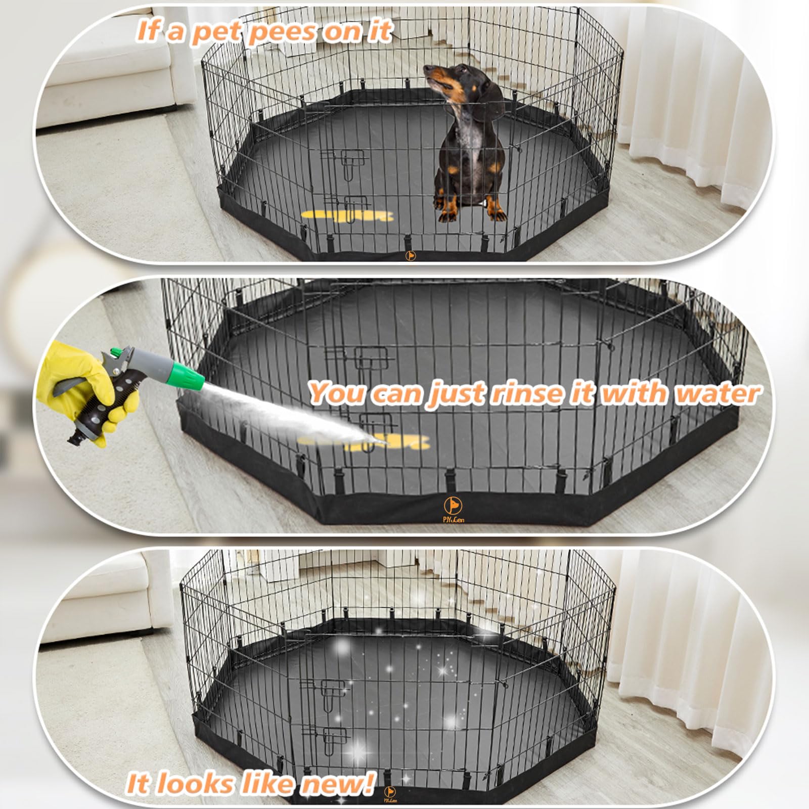 PJYuCien installation is simple using three hook fittings