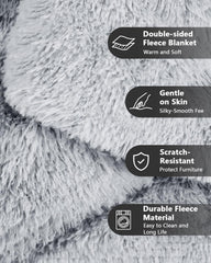 pjyucien reversible fleece sherpa blanket shows double-sided warmth