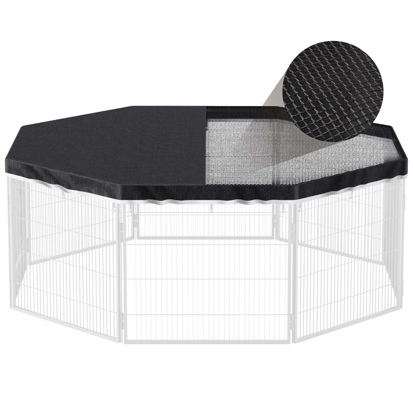 PJYuCien top cover for 32in octagonal playpen provides weather protection