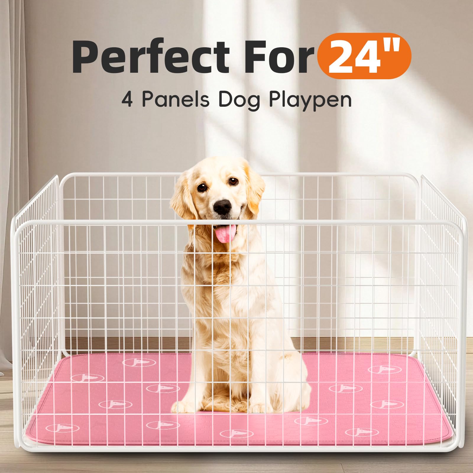 PJYuCien water-resistant layer keeps surfaces protected during indoor puppy training.