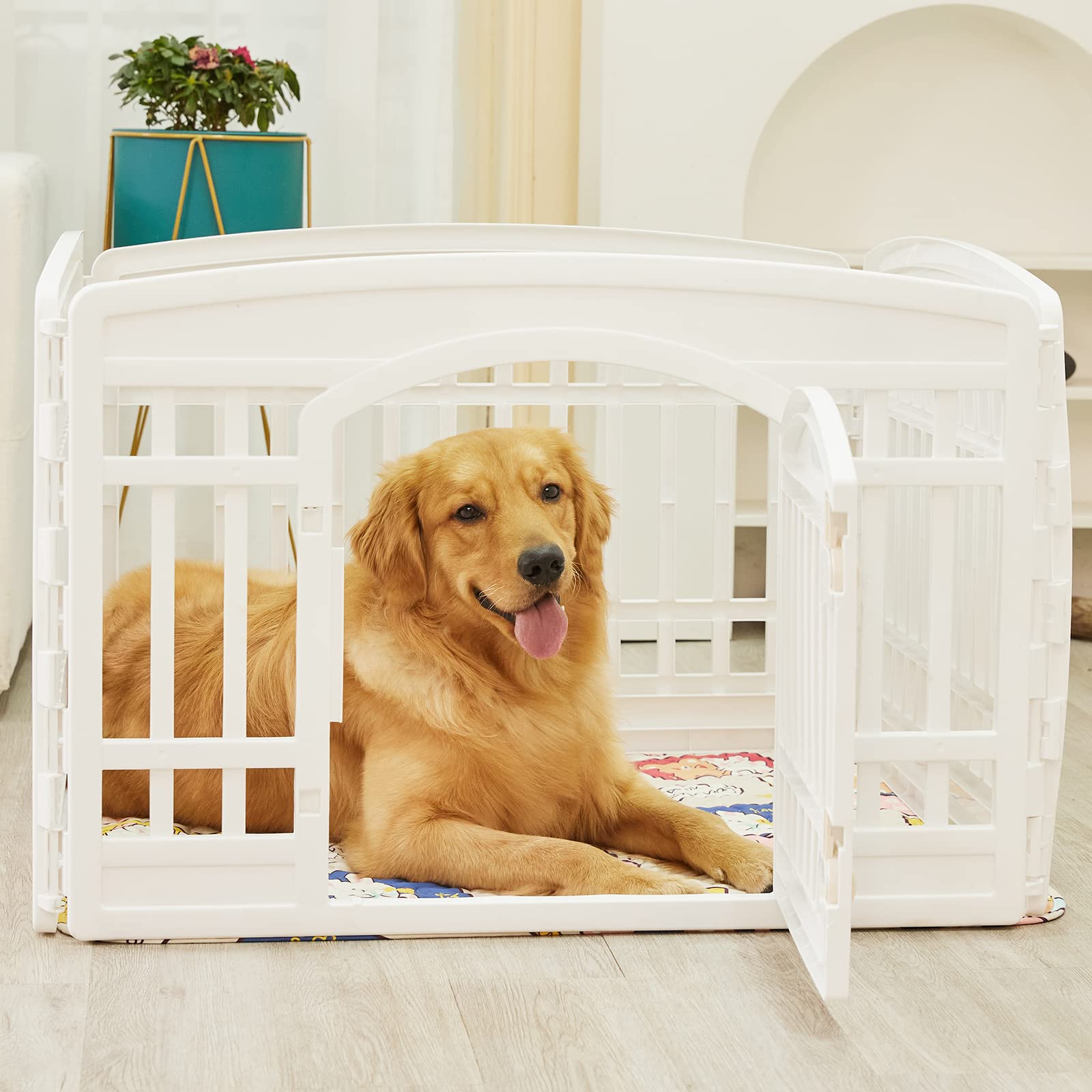 PJYuCien compact, easy-care pad reduces mess during indoor-outdoor use.
