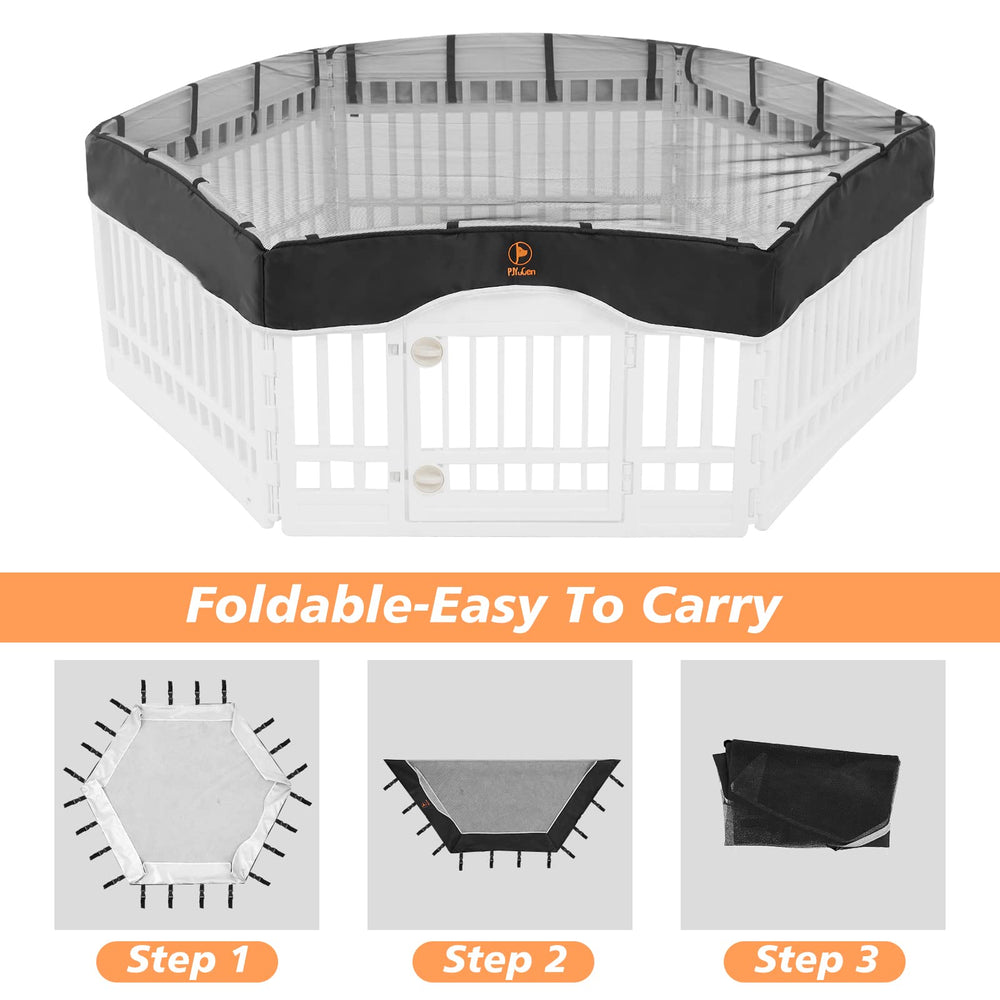 PJYuCien dog playpen cover easy-clean design for quick maintenance after outdoor use.