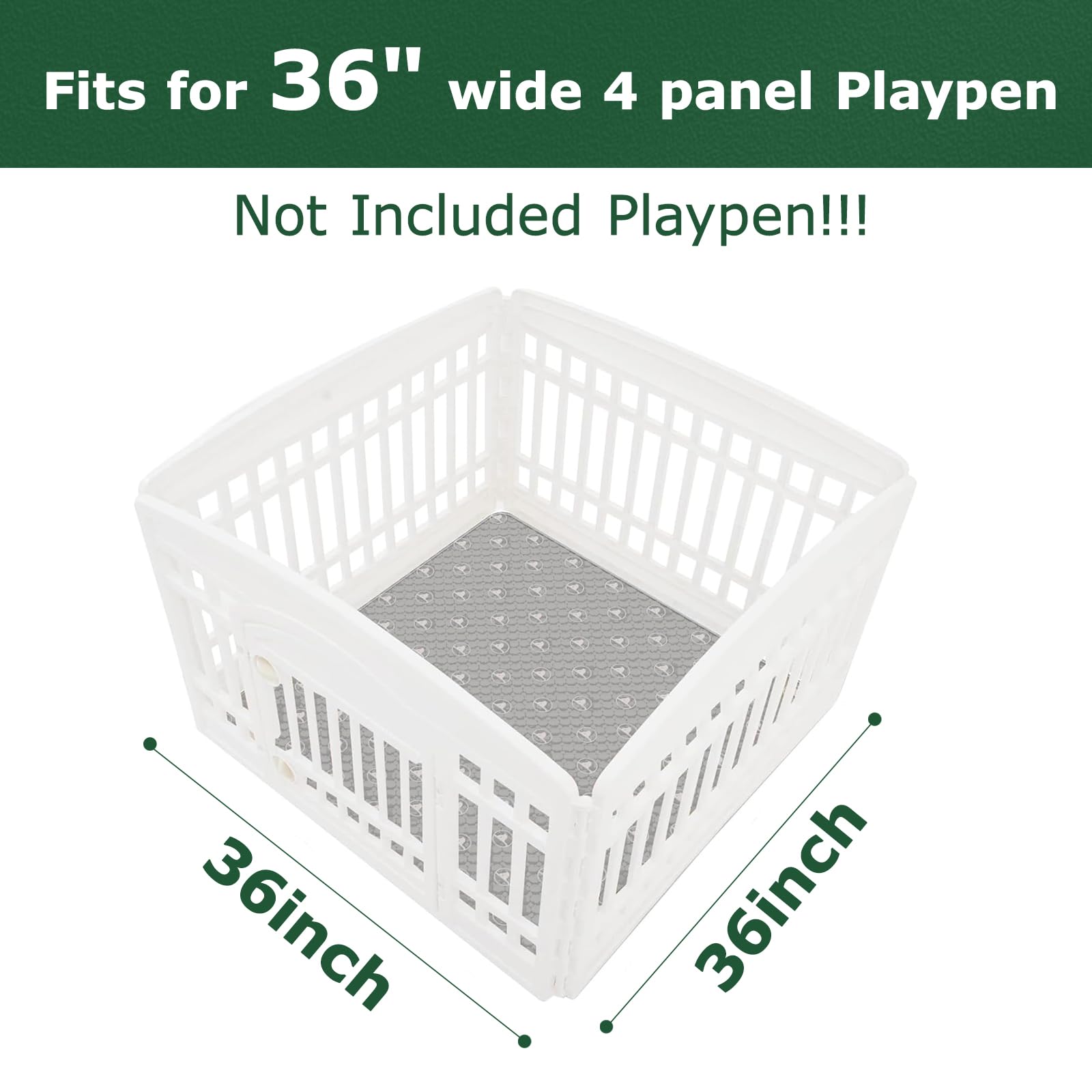 PJYuCien leak-proof pee pad with water-resistant layer protects floors during playtime