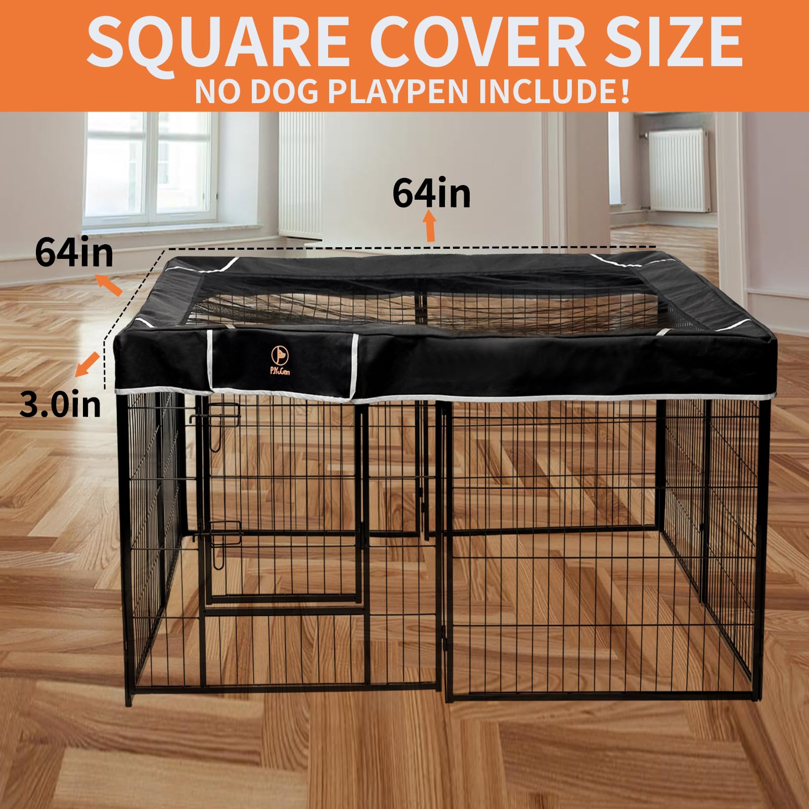 PJYuCien top cover uses durable 420D oxford for long-lasting pet space.