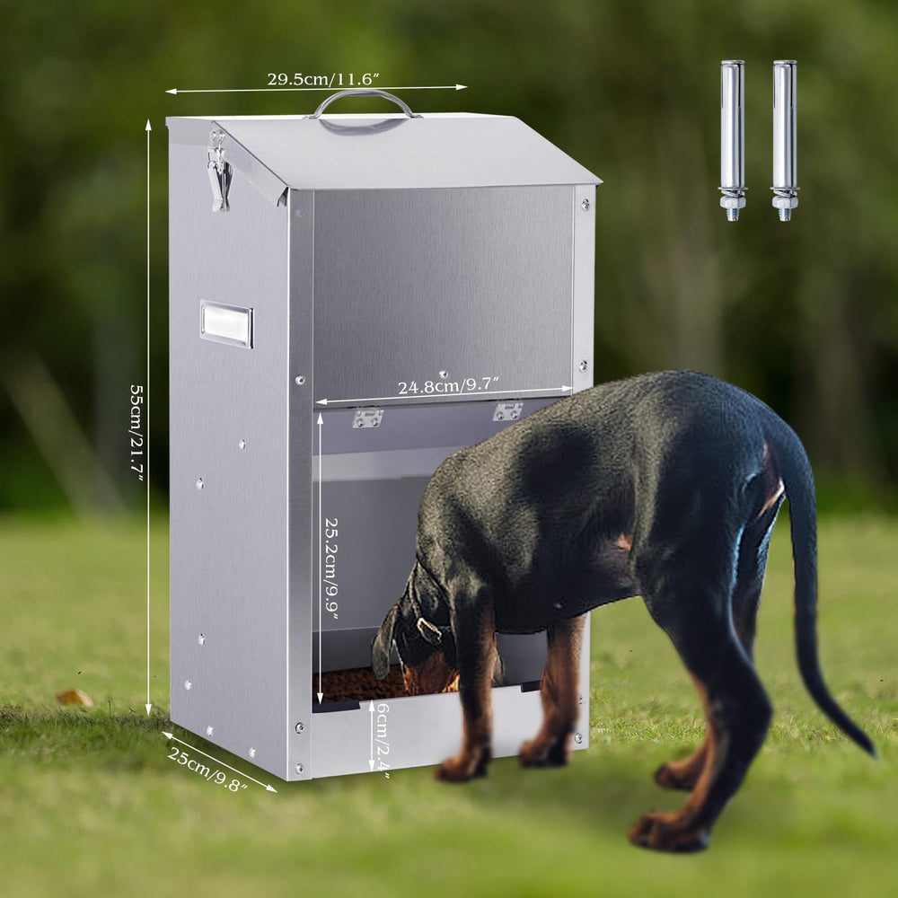 PKNYBZH clear acrylic viewing window to monitor remaining food.