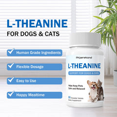 PKperekond L-Theanine chew tablet being offered by owner during car ride.