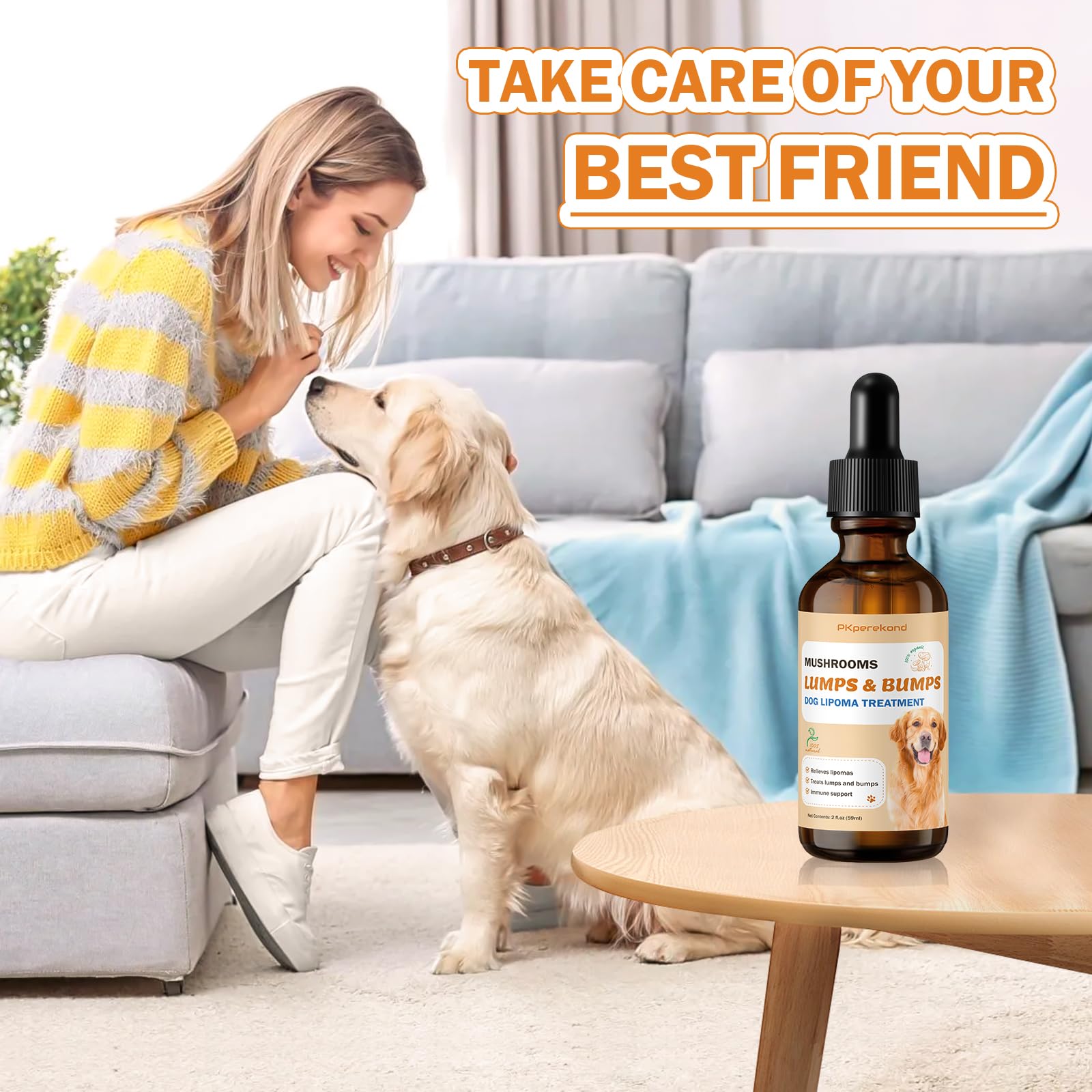 PKperekond reishi-mushroom-drops-dog promotes calm vitality and immune resilience.