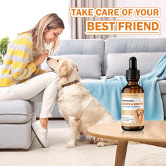 PKperekond reishi-mushroom-drops-dog promotes calm vitality and immune resilience.