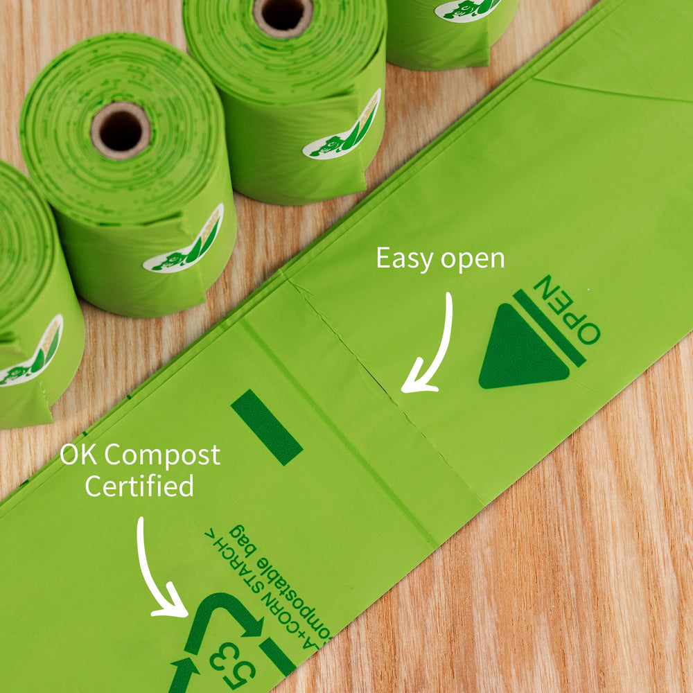 Pkpoo compact-rolls eight-rolls display for easy, on-the-go waste management.