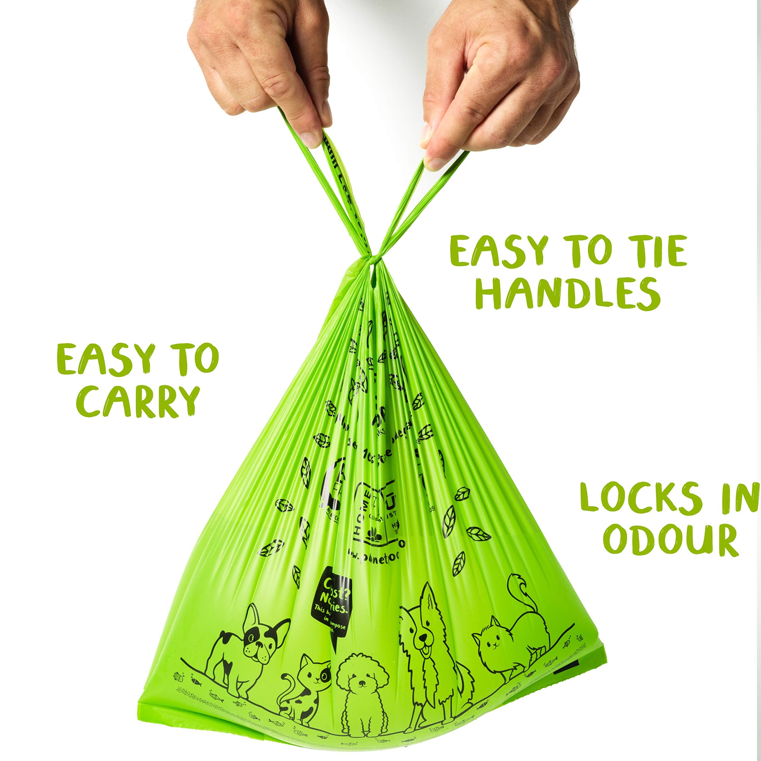 PLANET POOP vegetable-based non-GMO bags for sustainable waste management