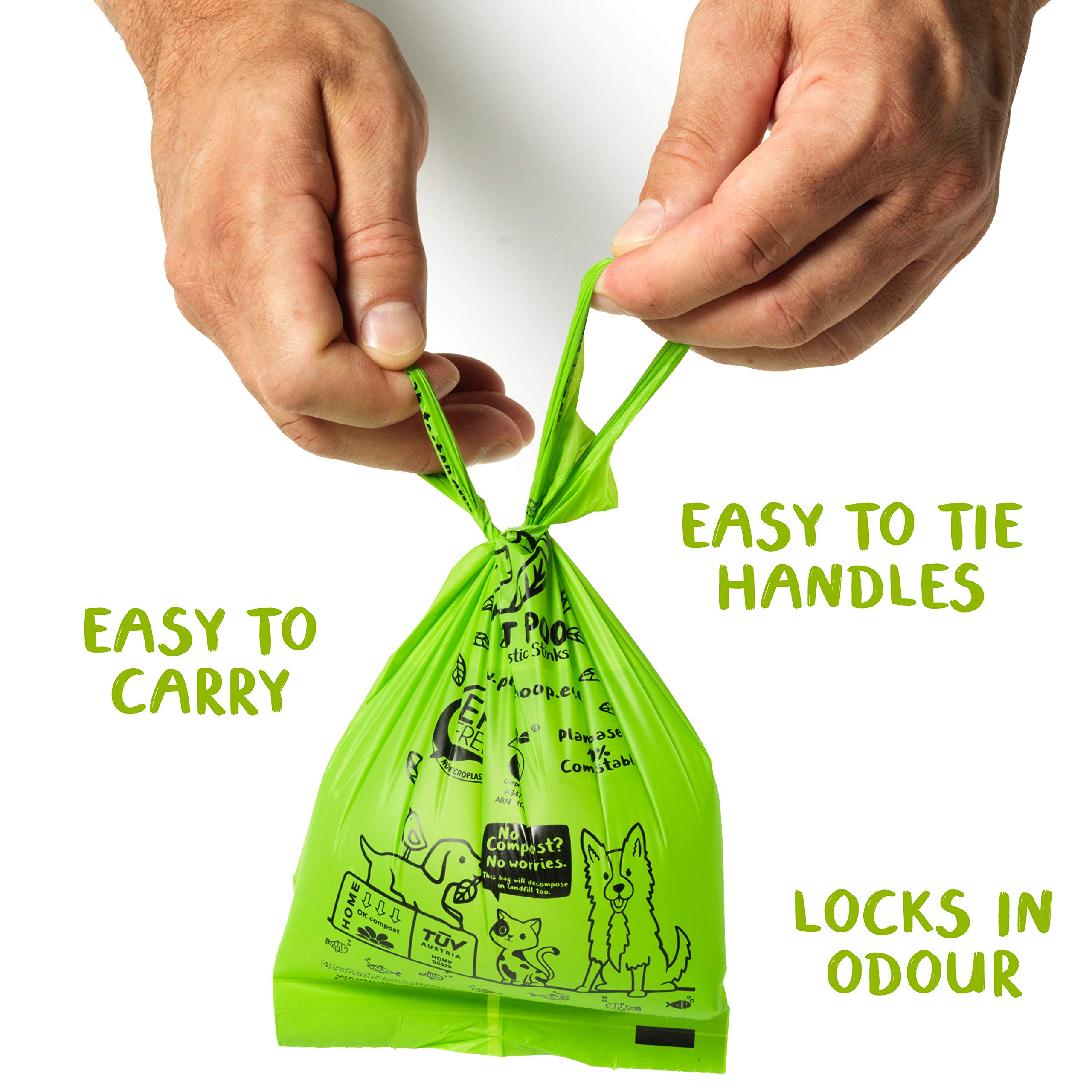 Planet Poop grab-go dispenser compatible bags for on-the-go walks.